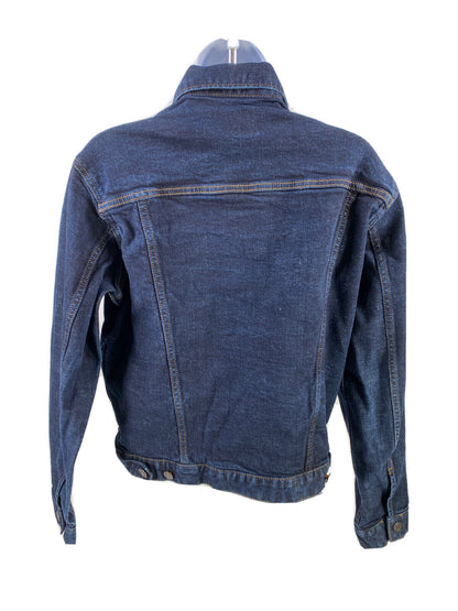 GAP Women's Dark Wash Blue Denim Button Front Jean Jacket - S