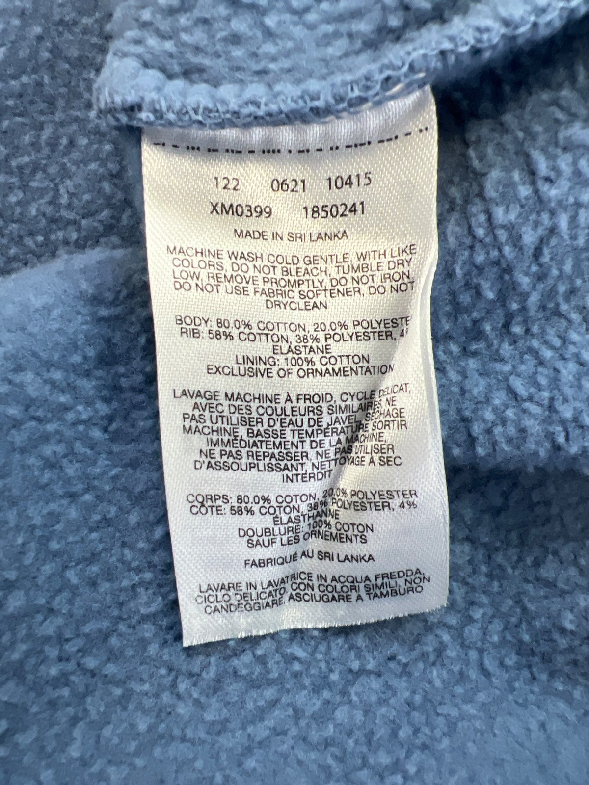 Columbia Men’s Blue Graphic Fleece Lined Pullover Sweatshirt - L