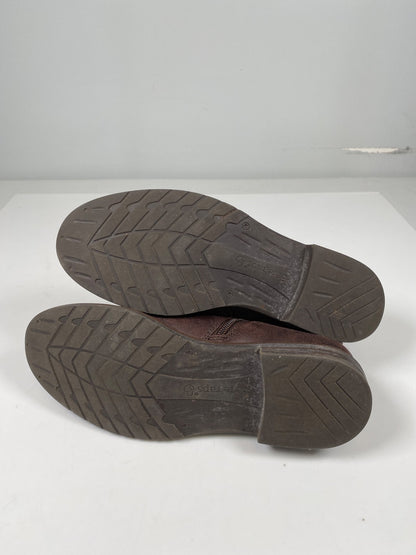 Baretraps Women’s Brown Textile Side Zip Caine Ankle Booties - 7