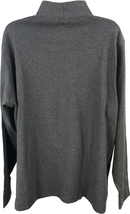 Lands End Lighthouse Women’s Gray Relaxed Turtleneck Long Sleeve Shirt - 2X Plus