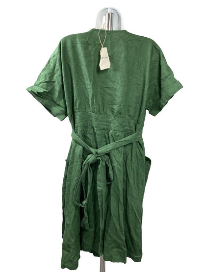 NEW Grae Cove Women's Green Short Sleeve Midi Wrap Dress - XL