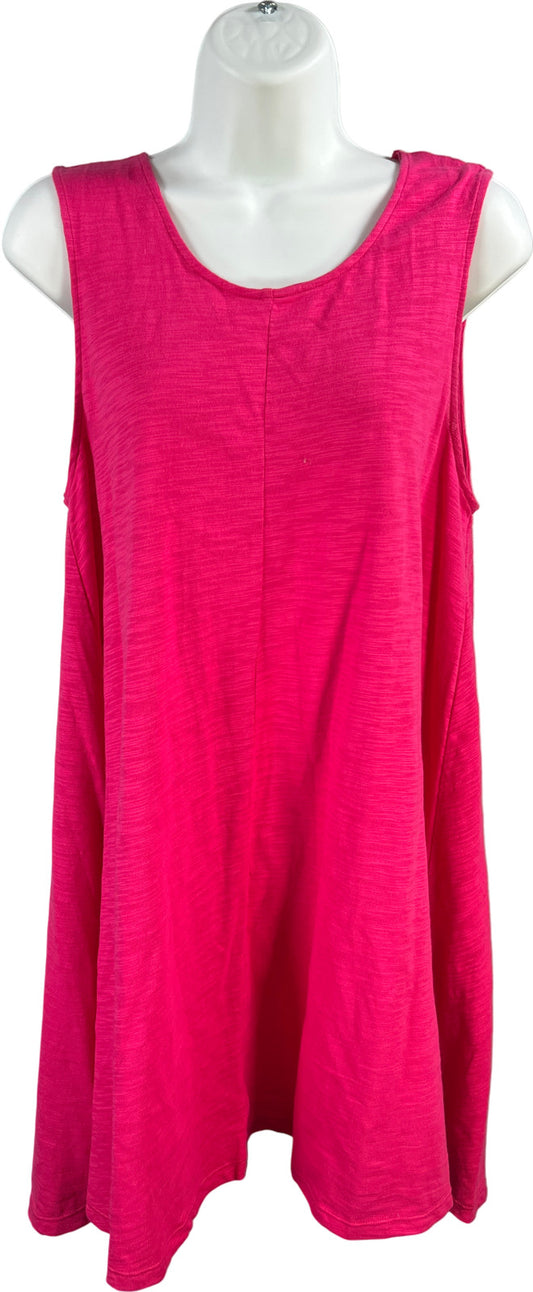 Neon Buddha Women’s Pink Sleeveless T-Shirt Tank Dress - M