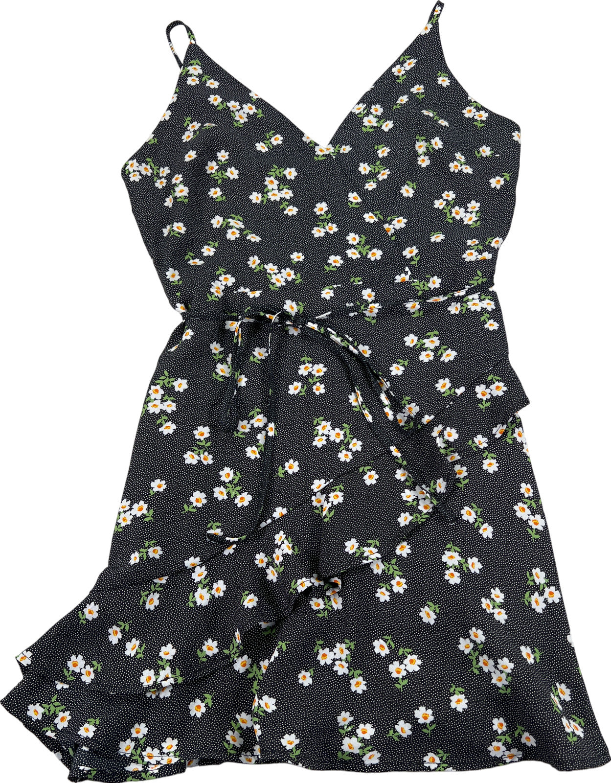 NEW Altar’d State Women’s Black Daisy Print Sleeveless Sundress - S