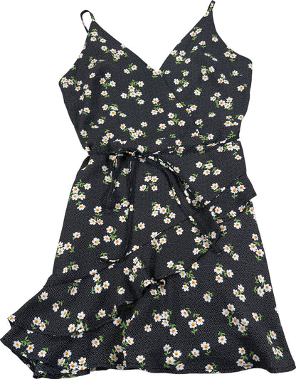 NEW Altar’d State Women’s Black Daisy Print Sleeveless Sundress - S