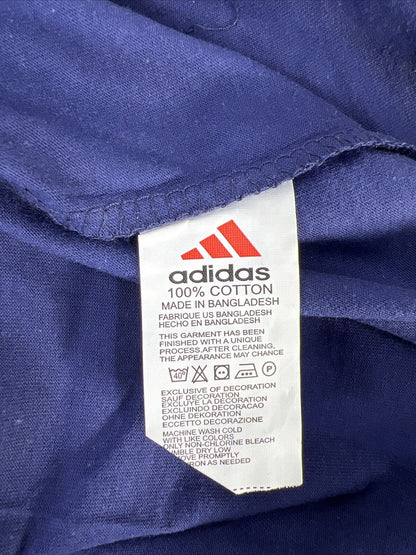 NEW adidas Women's Blue/Gold Kick Boxing Short Sleeve T-Shirt - XL