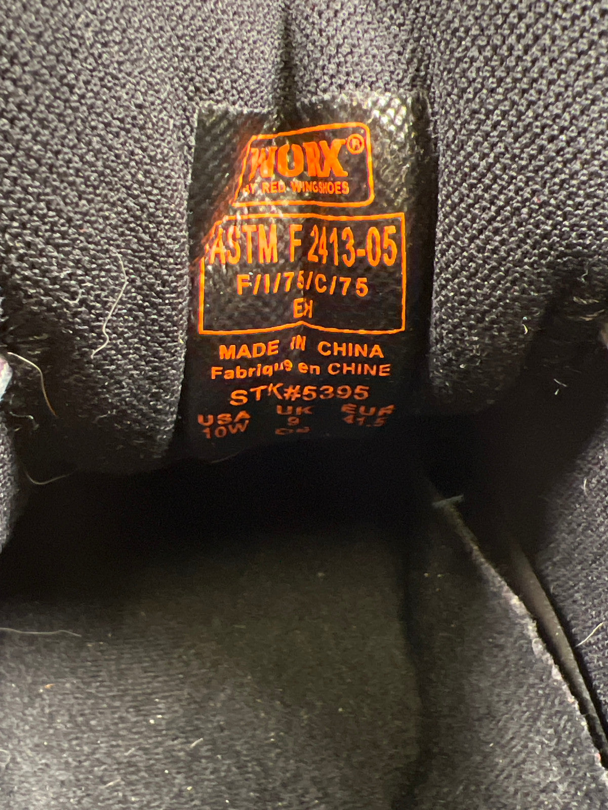 Worx by Red Wings Women’s Gray/Purple Safety Steel Toe Work Shoes - 10