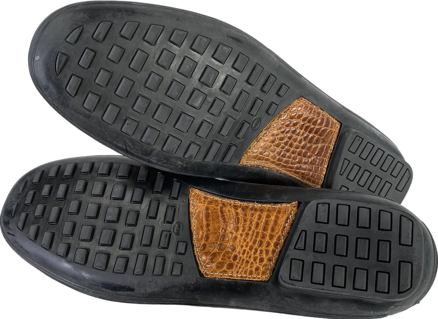 T.B Phelps Men’s Tan Brown Leather Key West Combo Penny Loafers - 11