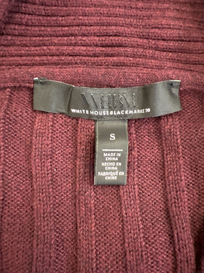 White House Black Market Women’s Burgundy Red Long Sleeve Sweater - S