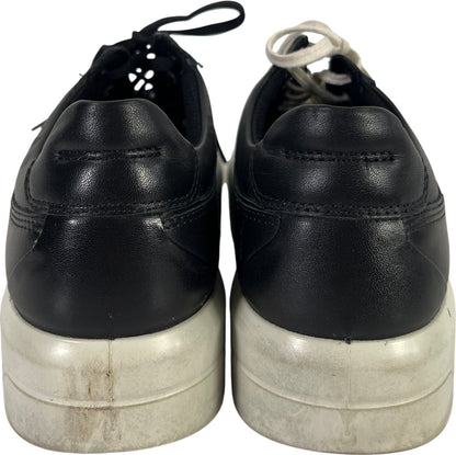 Ecco Women’s Black Leather Lace Up Casual Sneakers - 41/ US 10/10.5