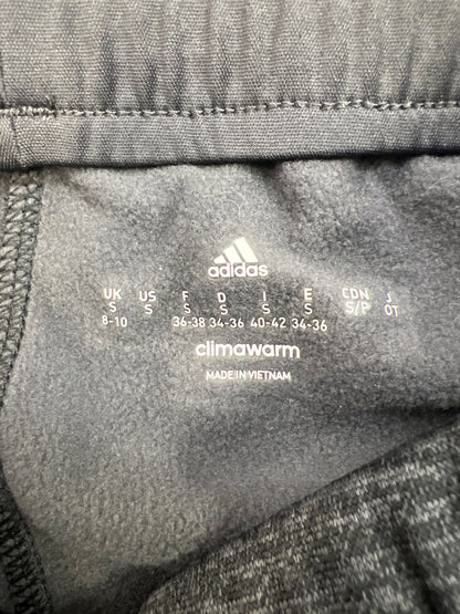 Adidas Women’s Black Heather Fleece Lined Dorm Sweatpants - S