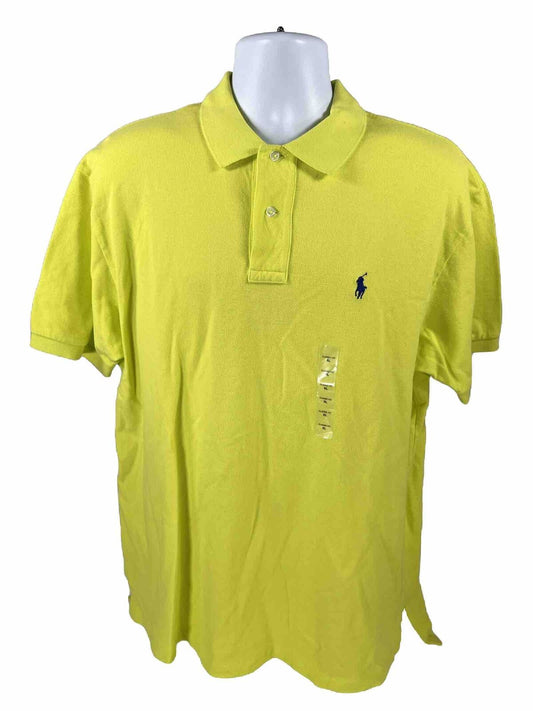 NEW Polo Ralph Lauren Men's Neon Green Cotton Polo Shirt - XL