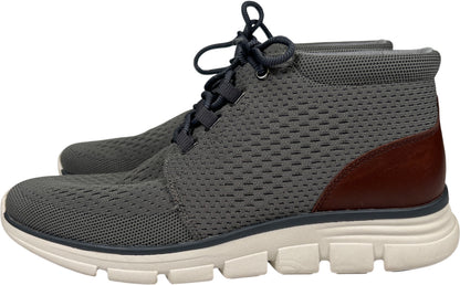 Johnston and Murphy Men’s Gray Amherst Lug Knit Chukka Boots - 10