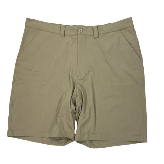 Under Armour Men's Brown Solid Flat Front Golf Shorts - 40