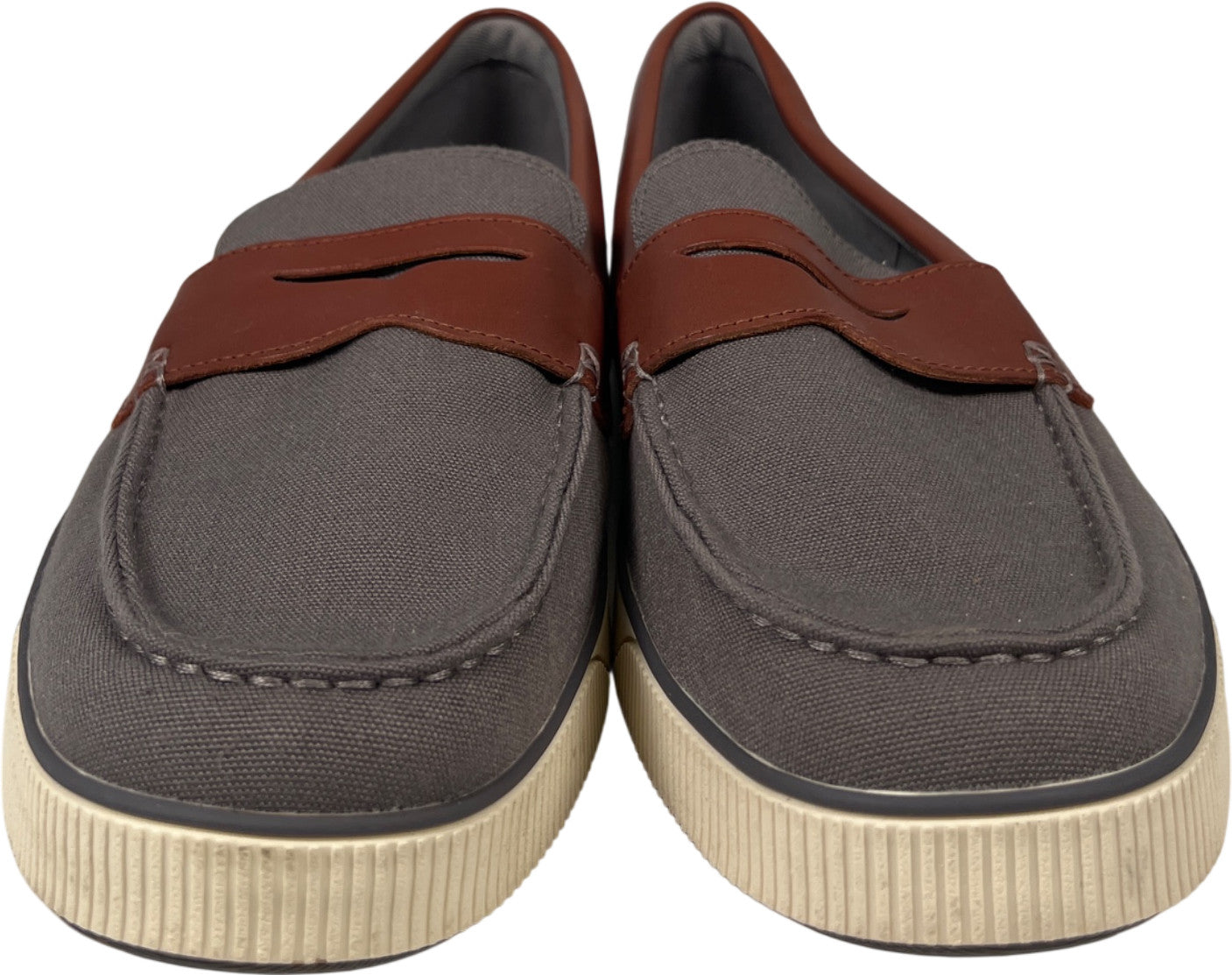 Cole Haan Men’s Gray Nantucket Penny Loafers - 11