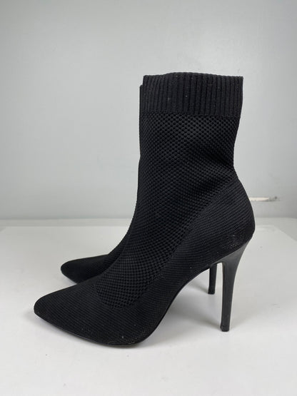 Charles by Charles David Women’s Black Sock Knit Heeled Booties - 9