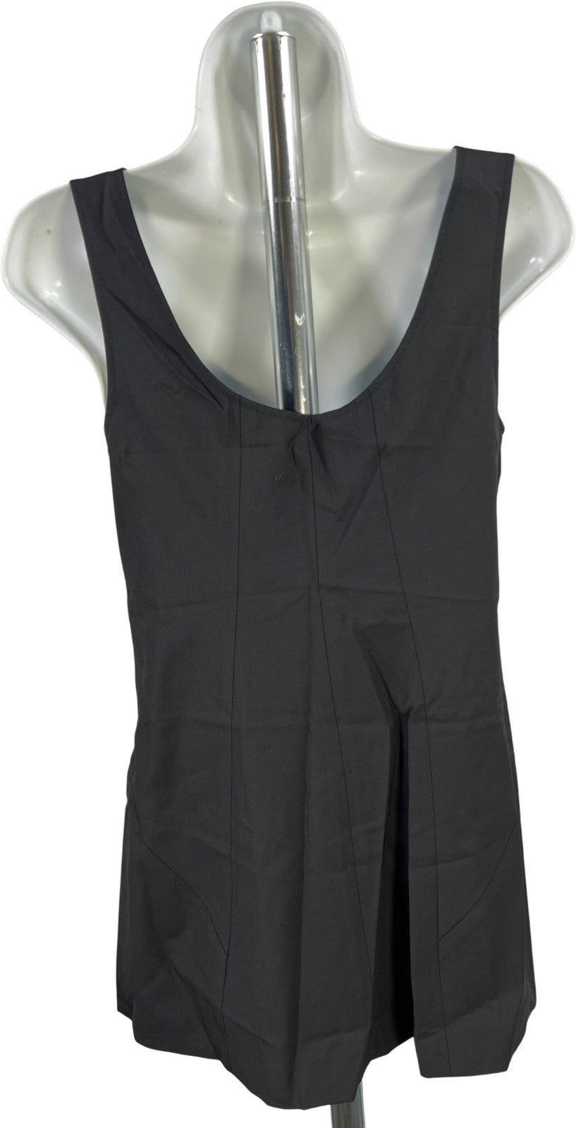 Theory Women’s Black Sleeveless Side Zip Tank Top Blouse - Petite