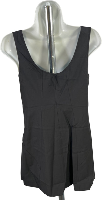 Theory Women’s Black Sleeveless Side Zip Tank Top Blouse - Petite