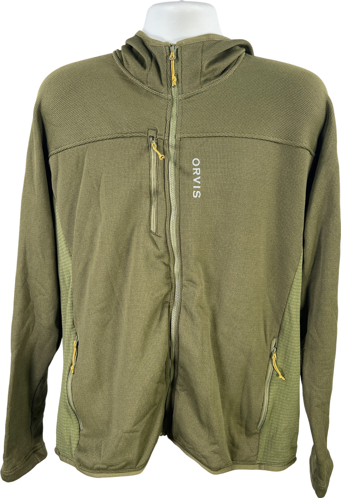 Orvis Pro Men’s Green Fleece Lined Full Zip Sweatshirt - XL