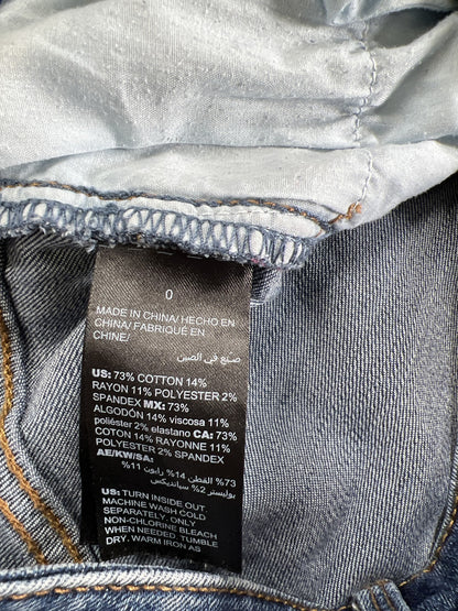 White House Black Market Women’s Medium Wash The Skinny Crop Jeans - 0