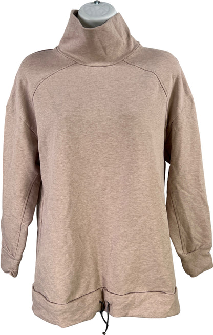 Varley Women’s Beige Cinch Waist Long Sleeve Athletic Shirt - S