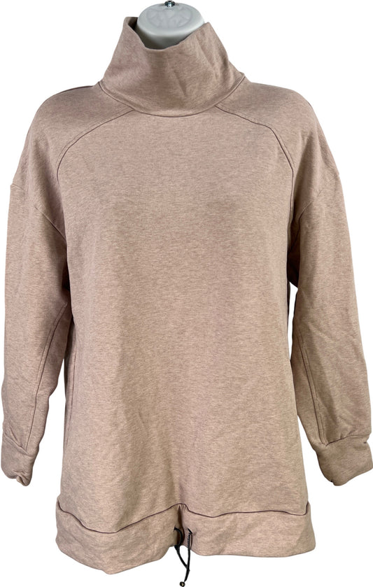 Varley Women’s Beige Cinch Waist Long Sleeve Athletic Shirt - S