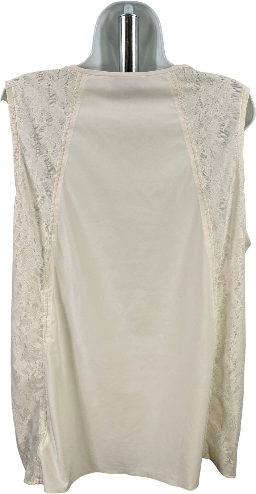 Athleta Women’s Ivory Lace Trim Sleeveless Tank Top - 1X Plus