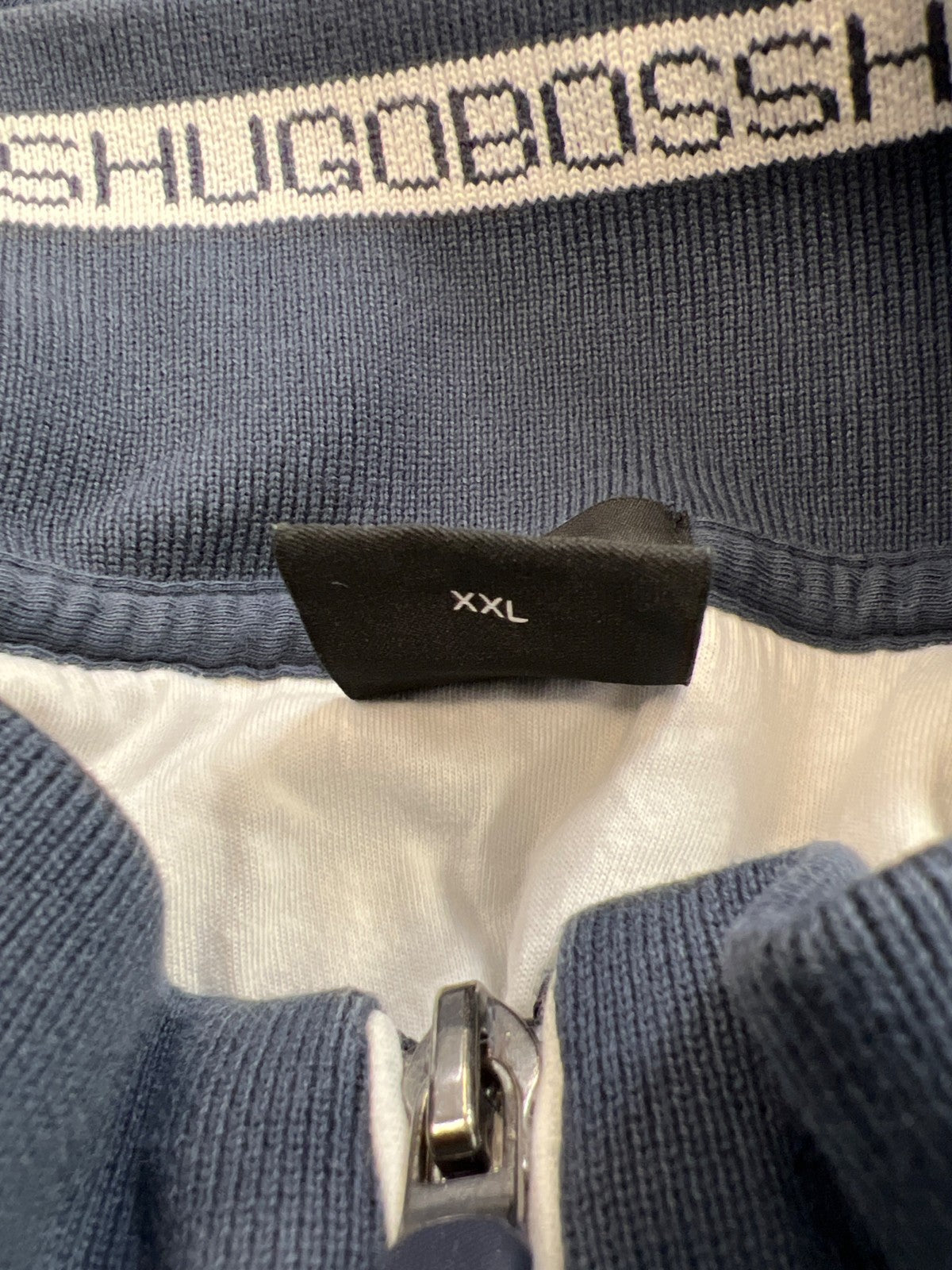 Hugo Boss Men’s Blue Regular Fit Full Zip Sweatshirt - XXL