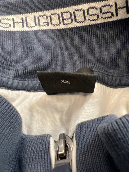 Hugo Boss Men’s Blue Regular Fit Full Zip Sweatshirt - XXL