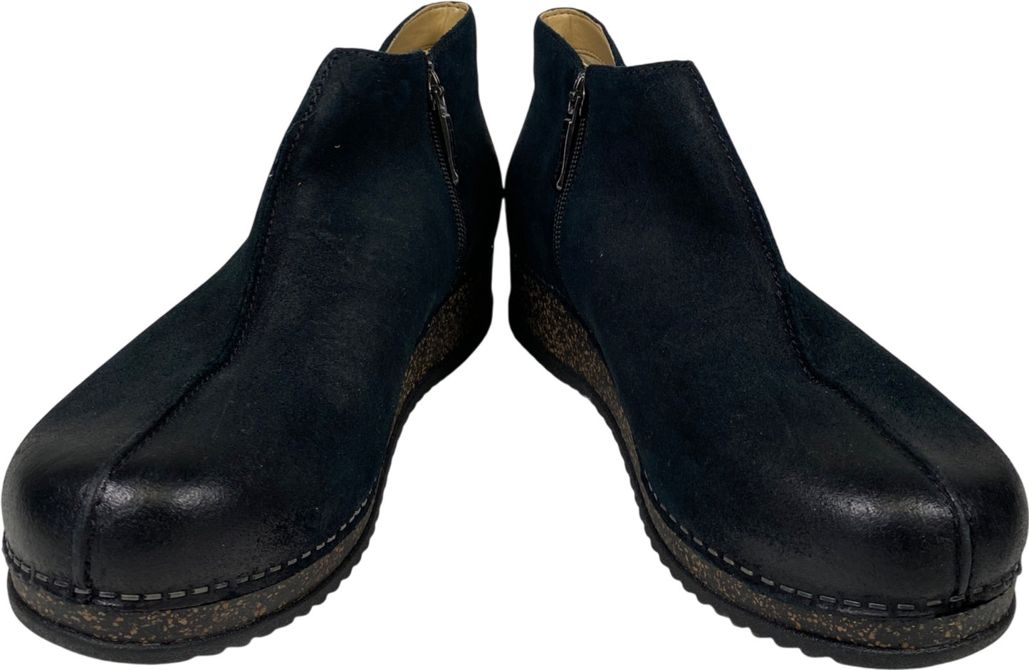 Dansko Women’s Black Burnished Suede Makara Ankle Boots - 39/US 8.5