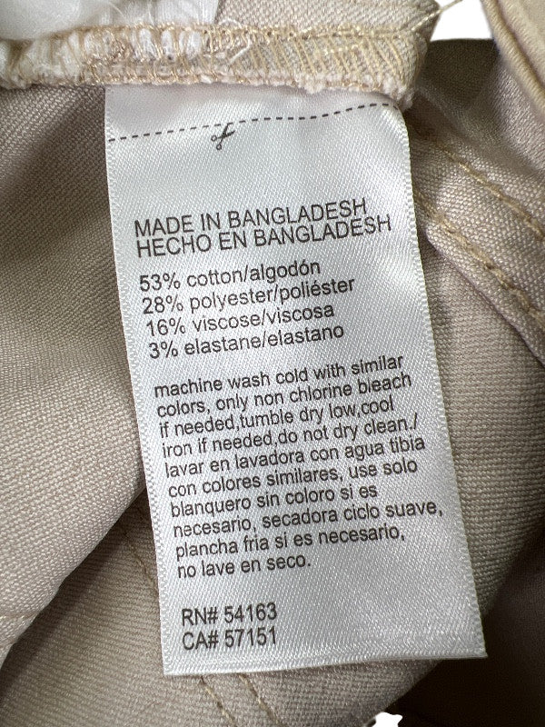 DKNY Women's Beige Stretch Chino Shorts - 12