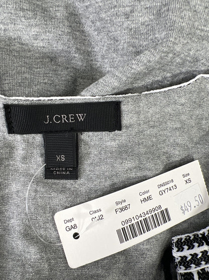 NEW J.Crew Women’s Gray Tassel V-Neck Sleeveless Tank Top - XS