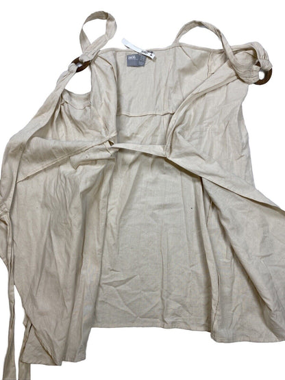 NEW Asos Women's Beige Sleeveless Wrap Tie Short Dress - 6