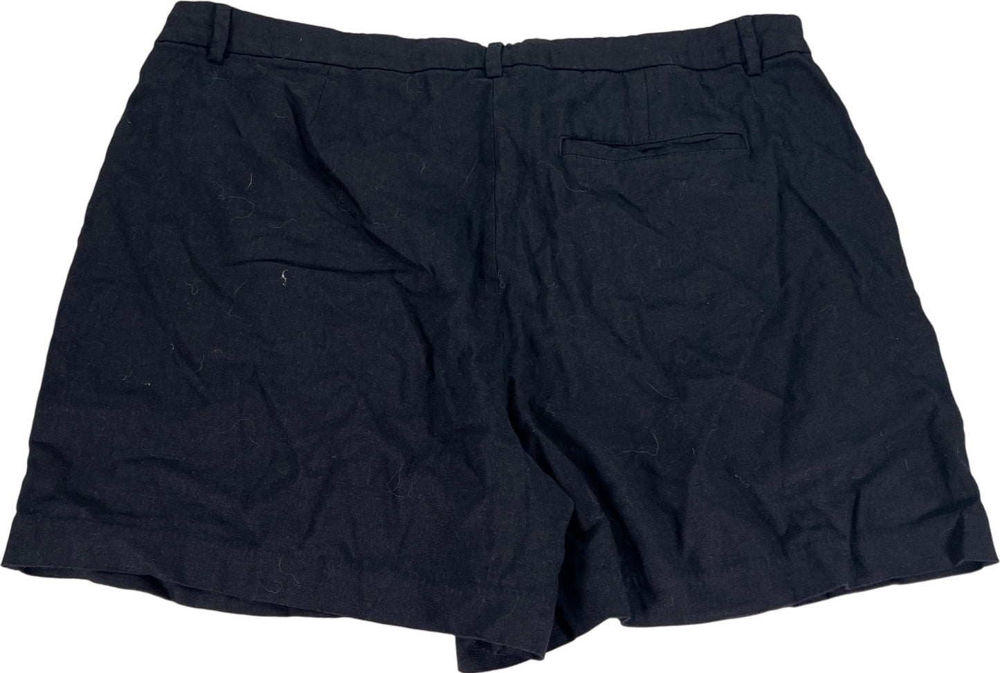 Old Navy Women’s Black Linen Taylor Adjustable Waist 5&quot; Shorts - XL