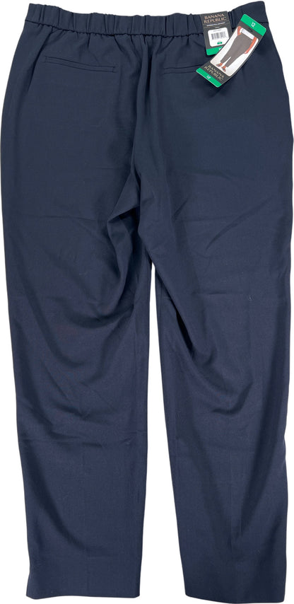 Banana Republic Women’s Black Tapered Leg Pull On Ankle Pants - 12