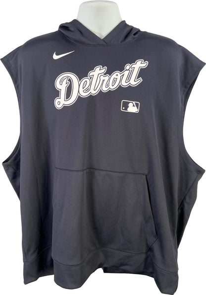 Nike Baseball Men’s Blue MLB Dri-Fit Detroit Tigers Sleeveless Sweatshirt - 3XL