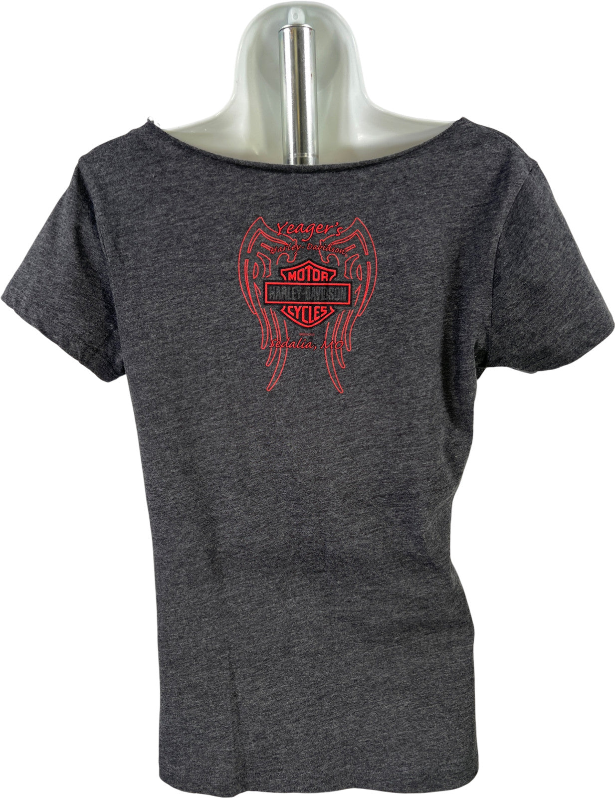 Harley Davidson Women’s Gray/Pink Sedalia MO Short Sleeve T-Shirt - M