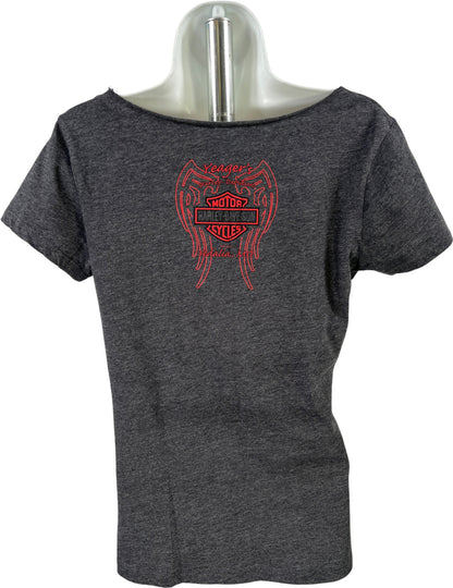 Harley Davidson Women’s Gray/Pink Sedalia MO Short Sleeve T-Shirt - M