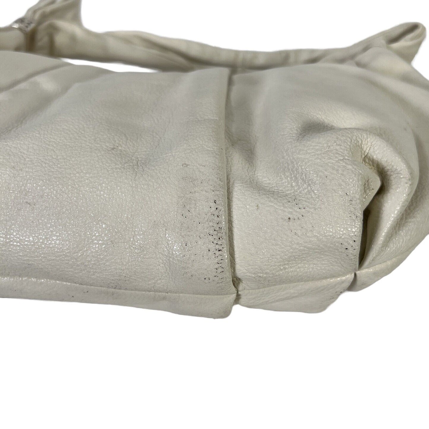 Brighton Ivory Leather Shoulder Bag Hobo Purse