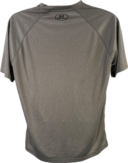 Under Armour Men’s Gray Loose Fit Short Sleeve HeatGear Athletic T-Shirt - L
