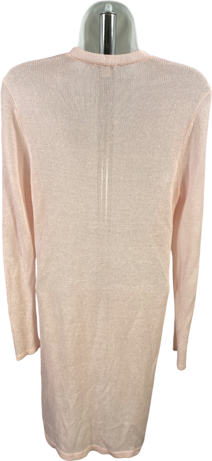 J.Jill Women’s Pink Long Sleeve Thin Knit Open Cardigan Sweater - S