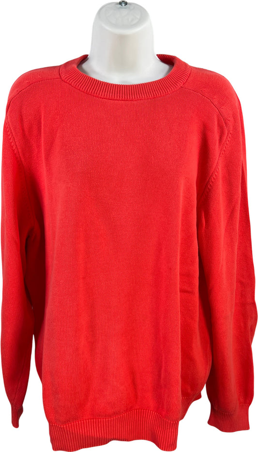 United Colors Of Benetton Women’s Red/Coral Long Sleeve Knit Sweater - M