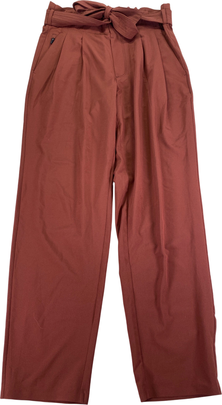 Athleta Women’s Cognac Brown Tie Waist Lightweight Skyline Pants II - 4