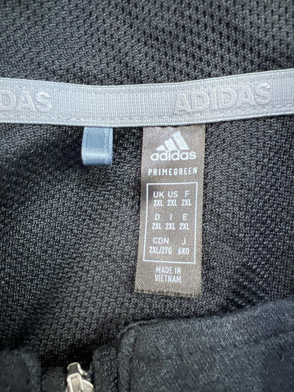 Adidas Men’s Black Long Sleeve 1/4 Zip Pullover Sweater - 2XL