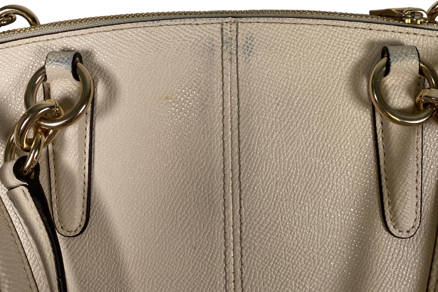 Coach Women’s Ivory/White Christie Carryall Satchel Crossbody Handbag Purse