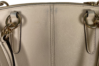 Coach Women’s Ivory/White Christie Carryall Satchel Crossbody Handbag Purse