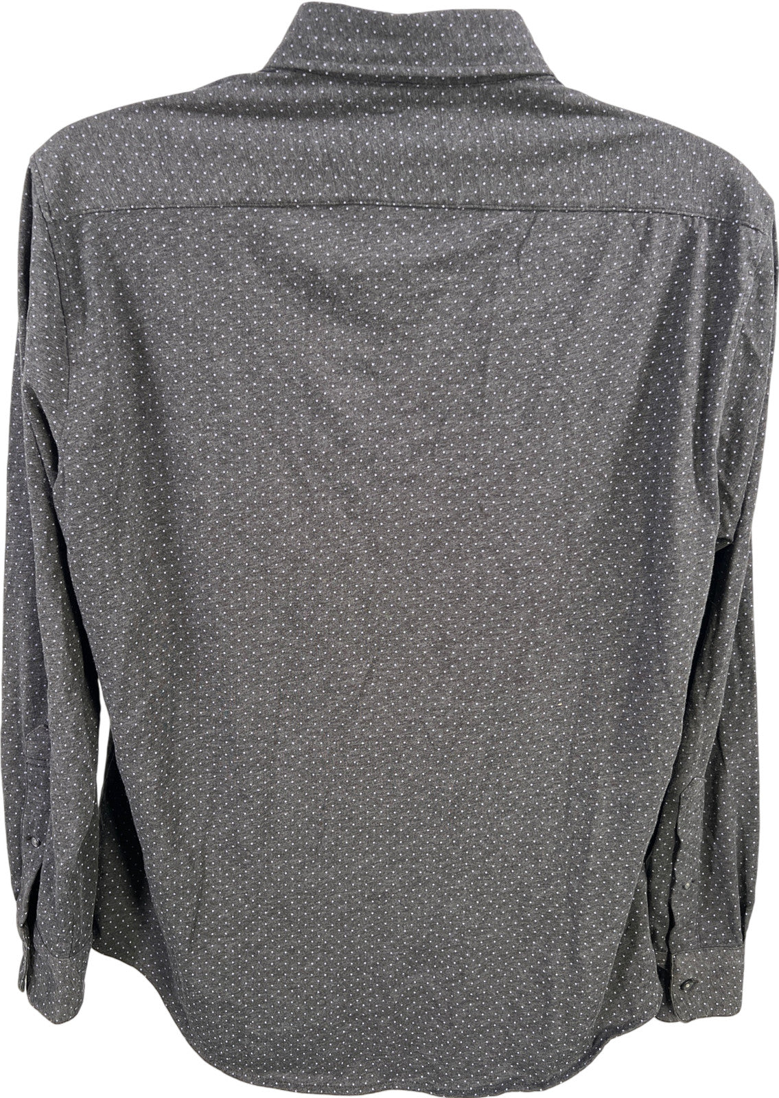 Bonobos Men’s Gray Polka Dot Long Sleeve Slim Fit Button Up Shirt - L