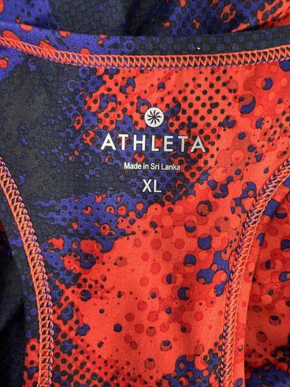 NEW Athleta Women's Orange/Blue Sleeveless Athletic Chi Tank - XL