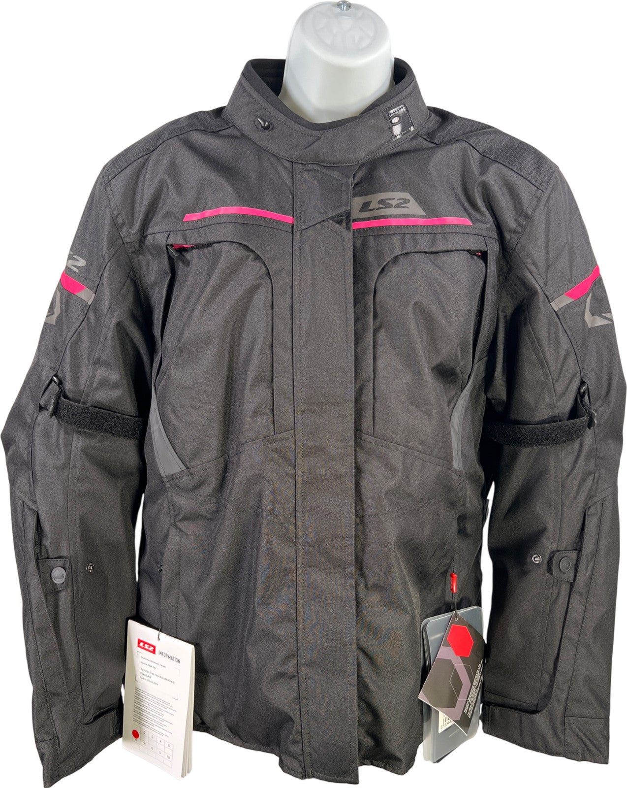 LS2 Apparel Women’s Black Endurance Motorcycle Riding Jacket - 3XL