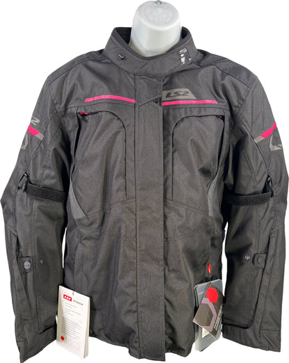 LS2 Apparel Women’s Black Endurance Motorcycle Riding Jacket - 3XL