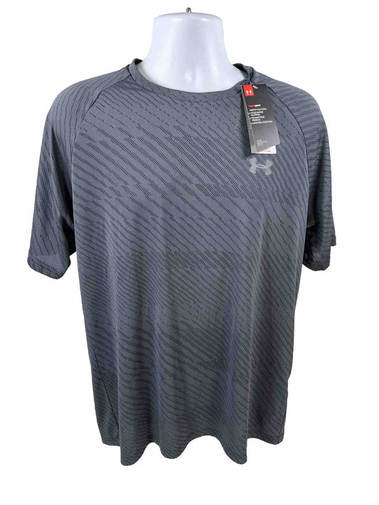 NEW Under Armour Men's Gray Velocity Athletic Shirt - L